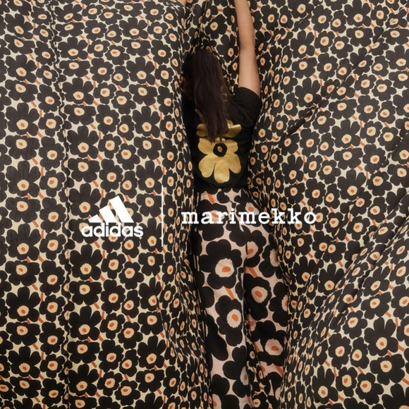 Adidas Floral Tank Top - Black and Orange - Picture 9 of 9